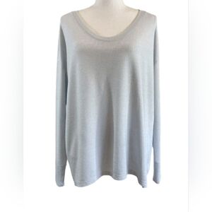 Gap U-Kneck Long Sleeve Ribbed Knit Sweater